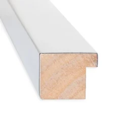 Amanti Art 31" x 25" Low Luster Silver Wood Bathroom Wall Mirror