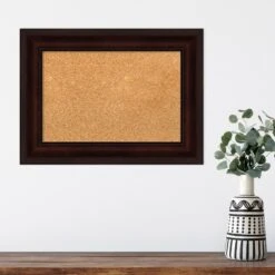 Amanti Art Coffee Bean Brown Framed Corkboard - Premium Natural Cork -Amanti Art Shop GUEST b6dcd777 a412 4c54 946b c5f175d4d5a2