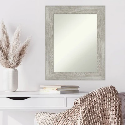Amanti Art 24" x 30" Non-Beveled Dove Gray Wash Framed Wall Mirror 7 Amanti Art 24" x 30" Non-Beveled Dove Gray Wash Framed Wall Mirror - Image 5