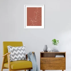Amanti Art Warm Magnolia Branch II by Karyn Panganiban Framed Print (21" x 25") -Amanti Art Shop GUEST b74a1158 8e16 4dd9 8aca 9e61b8281a4d