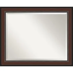 Amanti Art Harvard Walnut Beveled Framed Wall Mirror -Amanti Art Shop GUEST b7673160 ca36 4ac2 be24 f16a6b2c5f92