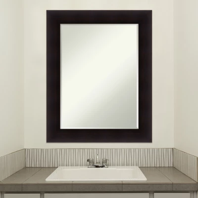 Amanti Art Portico Espresso Wood Bathroom Wall Mirror - 29.5 x 23.5" 7 Amanti Art Portico Espresso Wood Bathroom Wall Mirror - 29.5 x 23.5" - Image 5