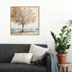 Amanti Art Infinite Peace by Eva Watts 22" x 22" Framed Canvas Wall Art - Light Brown -Amanti Art Shop GUEST b7b965db dbc7 4137 9441 57eff899dea4