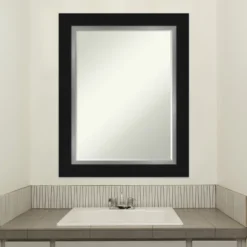 Amanti Art Eva Petite Bevel Bathroom Wall Mirror - Black and Silver 16 Amanti Art Eva Petite Bevel Bathroom Wall Mirror - Black and Silver -Amanti Art Shop GUEST b8c27e13 61ea 4c50 9285 16623edce20c