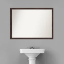 Amanti Art Fresco Dark Walnut 41" x 30" Wood Framed Bathroom Wall Mirror 15 Amanti Art Fresco Dark Walnut 41" x 30" Wood Framed Bathroom Wall Mirror -Amanti Art Shop GUEST b8c55958 3492 4c54 9ef3 9496193c8b88