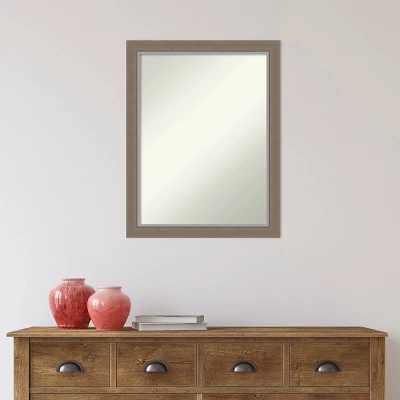 Amanti Art Eva Narrow Brown Non-Beveled Wall Mirror - 21" x 27" 8 Amanti Art Eva Narrow Brown Non-Beveled Wall Mirror - 21" x 27" - Image 6