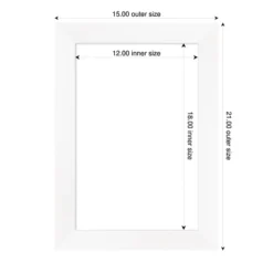 Amanti Art Cabinet White Narrow Framed Dry Erase Magnetic Board -Amanti Art Shop GUEST b9a66b07 0977 4f1e b91b 482670505059