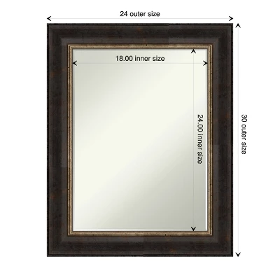 Amanti Art Varied Black Petite Bevel Bathroom Wall Mirror - 29.75 x 23.75 5 Amanti Art Varied Black Petite Bevel Bathroom Wall Mirror - 29.75 x 23.75 - Image 3