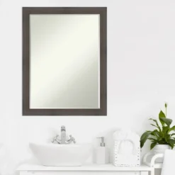 Amanti Art Hardwood Narrow Petite Bevel Wood Bathroom Wall Mirror 18 Amanti Art Hardwood Narrow Petite Bevel Wood Bathroom Wall Mirror -Amanti Art Shop GUEST bab0b468 d3ae 439c 9794 74093187b818