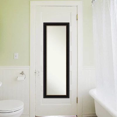 Amanti Art Manhattan Black Full Length Door & Wall Mirror - 52" x 18" 7 Amanti Art Manhattan Black Full Length Door & Wall Mirror - 52" x 18" - Image 5