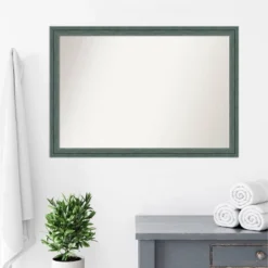 Amanti Art Upcycled Wood Bathroom Wall Mirror - 40" x 28" Teal & Gray Rectangle 14 Amanti Art Upcycled Wood Bathroom Wall Mirror - 40" x 28" Teal & Gray Rectangle -Amanti Art Shop GUEST bba46caf 7d1c 443a 9042 0d5dfdad0021