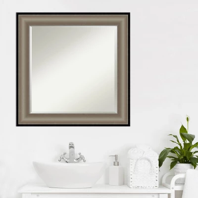Amanti Art Imperial Pewter Black Framed Bathroom Vanity Wall Mirror 8 Amanti Art Imperial Pewter Black Framed Bathroom Vanity Wall Mirror - Image 6