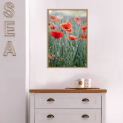 Amanti Art 16" x 23" Poppies In Bloom Framed Canvas Wall Art by Brent Bergherm -Amanti Art Shop GUEST bc020e01 b27e 4a94 9655 83700032c59a