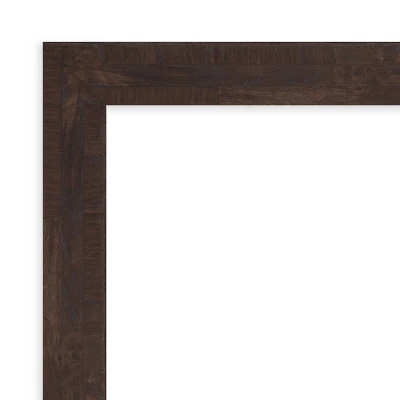 Amanti Art Fresco Dark Walnut 41" x 30" Wood Framed Bathroom Wall Mirror 4 Amanti Art Fresco Dark Walnut 41" x 30" Wood Framed Bathroom Wall Mirror - Image 2