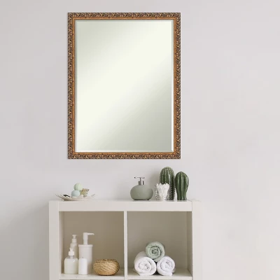 Amanti Art Antique Bronze Petite Bevel Wood Bathroom Wall Mirror - 20 x 26 In. 9 Amanti Art Antique Bronze Petite Bevel Wood Bathroom Wall Mirror - 20 x 26 In. - Image 7