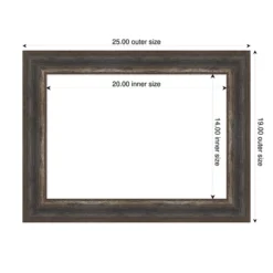 Amanti Art Alta Brown Grey Framed Magnetic Dry Erase Board -Amanti Art Shop GUEST bc6b20a4 33d6 4cac 8806 0d880dc3674c