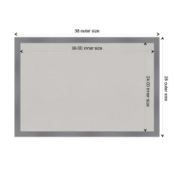 38"x26" Edwin Wood Frame Gray Cork Board - Amanti Art 20 38"x26" Edwin Wood Frame Gray Cork Board - Amanti Art -Amanti Art Shop GUEST bc952cfd 995a 4bf9 9afc d31df9b12e5a