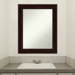 Amanti Art Coffee Bean Brown Non-Beveled Bathroom Wall Mirror (23" x 29") 17 Amanti Art Coffee Bean Brown Non-Beveled Bathroom Wall Mirror (23" x 29") -Amanti Art Shop GUEST bd4ccc83 54df 469b b791 17a62bd5be8b