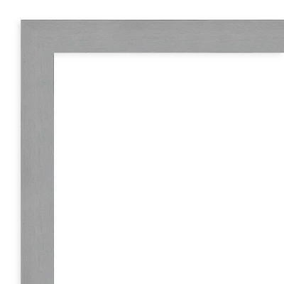 42" X 31" Non-Beveled Brushed Nickel Wall Mirror - Amanti Art 4 42" X 31" Non-Beveled Brushed Nickel Wall Mirror - Amanti Art - Image 2