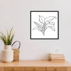 16" X 16" Foliage Contour I By Annie Warren Framed Canvas Wall Art - Amanti Art -Amanti Art Shop GUEST be399ffe 2f29 471a a8b7 73de94c54388