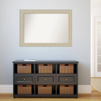 Amanti Art Fair Baroque Cream Ornate Wood Wall Mirror - 42" x 30" 7 Amanti Art Fair Baroque Cream Ornate Wood Wall Mirror - 42" x 30" - Image 5