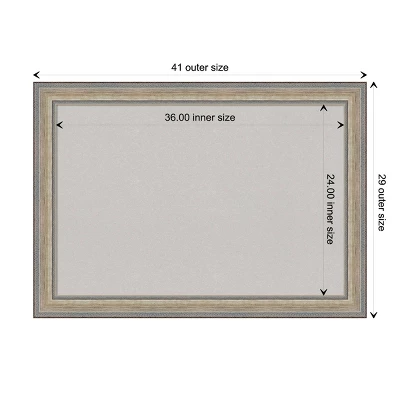 Amanti Art Fleur Champagne Silver Framed Gray Cork Bulletin Board, 41" x 29" 11 Amanti Art Fleur Champagne Silver Framed Gray Cork Bulletin Board, 41" x 29" - Image 9