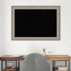 Amanti Art Fleur Champagne Silver Framed Black Cork Board - 41" x 29" -Amanti Art Shop GUEST becc9da4 8cb1 4ecc ad15 4934c3e47774