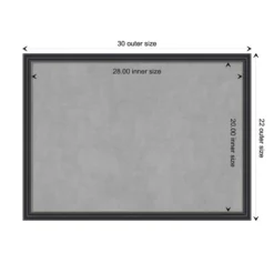 Amanti Art 30" x 22" Stylish Black Framed Magnetic Board 20 Amanti Art 30" x 22" Stylish Black Framed Magnetic Board -Amanti Art Shop GUEST bee8f158 e5b5 42ee 95a2 fe0909ceb52e