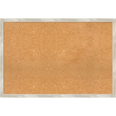 Amanti Art Crackled Metallic Narrow Framed Corkboard, Natural Cork 8 Amanti Art Crackled Metallic Narrow Framed Corkboard, Natural Cork - Image 6