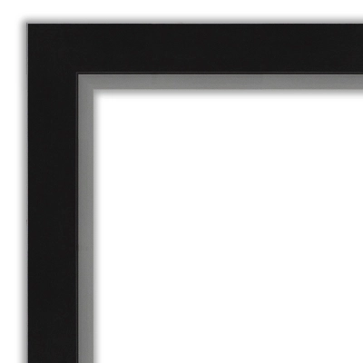 Amanti Art Eva 41" x 30" Black and Silver Narrow Non-Beveled Wall Mirror 4 Amanti Art Eva 41" x 30" Black and Silver Narrow Non-Beveled Wall Mirror - Image 2