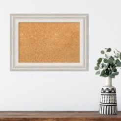 Amanti Art Trio White Wash Framed Corkboard - Premium Natural Bulletin Board -Amanti Art Shop GUEST c05823ac 7269 4dd7 8d17 e6d86679c5e8