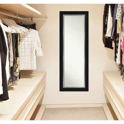 Amanti Art Eva Black Silver Full Length On The Door Mirror, 20" x 54" 8 Amanti Art Eva Black Silver Full Length On The Door Mirror, 20" x 54" - Image 6