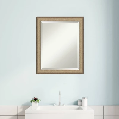 Amanti Art Elegant Brushed Framed Bathroom Vanity Wall Mirror 7 Amanti Art Elegant Brushed Framed Bathroom Vanity Wall Mirror - Image 5