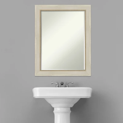 Amanti Art Parthenon Cream Petite Bevel Wood Bathroom Wall Mirror, 28.25 x 22.25 10 Amanti Art Parthenon Cream Petite Bevel Wood Bathroom Wall Mirror, 28.25 x 22.25 - Image 8