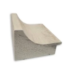 Amanti Art Regal Birch Cream Rectangle Bathroom Wall Mirror - 33" x 27"