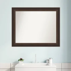 Amanti Art Lara Bronze Wood Wall Mirror - 33" x 27" Non-Beveled 17 Amanti Art Lara Bronze Wood Wall Mirror - 33" x 27" Non-Beveled -Amanti Art Shop GUEST c32792e7 74fe 494e 9504 e7db24e95330
