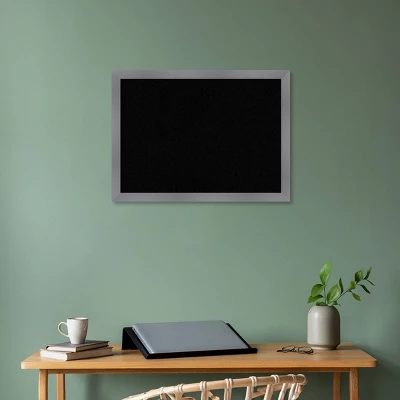 Amanti Art Edwin Framed Magnetic Cork Board - 30" x 22" Grey Wood 7 Amanti Art Edwin Framed Magnetic Cork Board - 30" x 22" Grey Wood - Image 5