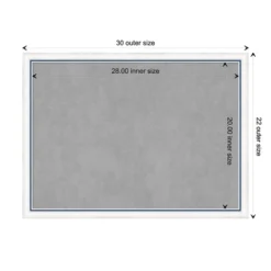 Amanti Art 30"x22" Morgan Framed Magnetic Board in White/Blue -Amanti Art Shop GUEST c3fa6171 4b15 46ae 98e8 a6117d4e1807