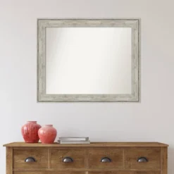 33" X 27" Non-Beveled Crackled Metallic Wall Mirror - Amanti Art -Amanti Art Shop GUEST c41eb776 37b6 45f2 b54c 0a0f89f93901
