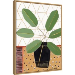 Amanti Art Marisa Anon Gold Tablecloth 4 - 18" x 24" Framed Canvas Wall Art