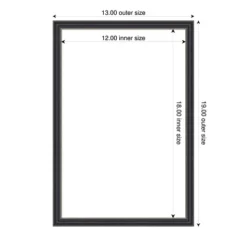 Amanti Art Stylish Black Narrow Framed Magnetic Dry Erase Board -Amanti Art Shop GUEST c4a0038b de9c 436a 8daa 53bb40b616c5