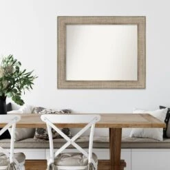 Amanti Art Trellis Silver Wood Wall Mirror - 34" x 28" Non-Beveled -Amanti Art Shop GUEST c4f0621a aeb7 4d1c ab1f f8680b5d5c31