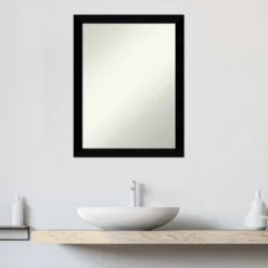 Amanti Art Black Museum Matte Black Wood Bathroom Wall Mirror -Amanti Art Shop GUEST c61a18a3 b0bd 4111 9903 7c1717dfccfb