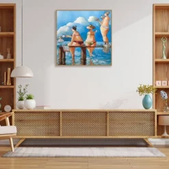 Amanti Art Tea Break On The Jetty by Ronald West - 30" x 30" Framed Canvas Wall Art 12 Amanti Art Tea Break On The Jetty by Ronald West - 30" x 30" Framed Canvas Wall Art -Amanti Art Shop GUEST c6a6536c 2779 437f b228 9b783768c95f