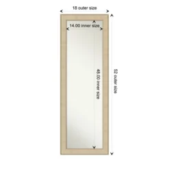 Amanti Art Classic Honey Silver Full Length On-The-Door & Wall Mirror -Amanti Art Shop GUEST c6b89cb0 cc8f 4a16 89f0 d09b96ccacb8