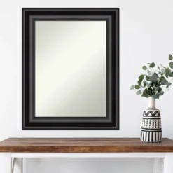 Amanti Art Grand Black Custom Framed Non-Beveled Wall Mirror (24" x 30") -Amanti Art Shop GUEST c6d14395 97a9 49c2 8c34 e643b0493059
