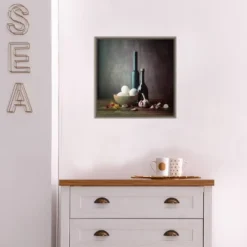 Amanti Art Kitchen Eggs and Bottles Still Life by Luiz Laercio Framed Wall Canvas, 16x16 -Amanti Art Shop GUEST c6db5d69 0919 43de 8560 792fec76d9a3