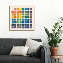 Amanti Art Color Chart by Wild Apple Portfolio 22" x 22" Framed Canvas Wall Art -Amanti Art Shop GUEST c7a18cc3 a249 4d79 a120 b62ddad3f74c