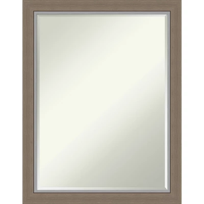 Amanti Art Eva Narrow Petite Beveled Bathroom Wall Mirror - Black & Silver 11 Amanti Art Eva Narrow Petite Beveled Bathroom Wall Mirror - Black & Silver - Image 9