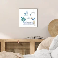 Amanti Art Relax II By Farida Zaman 16" x 16" Framed Canvas Wall Art 11 Amanti Art Relax II By Farida Zaman 16" x 16" Framed Canvas Wall Art -Amanti Art Shop GUEST c891993d 7d4c 4834 b2e9 374e4bd3f977